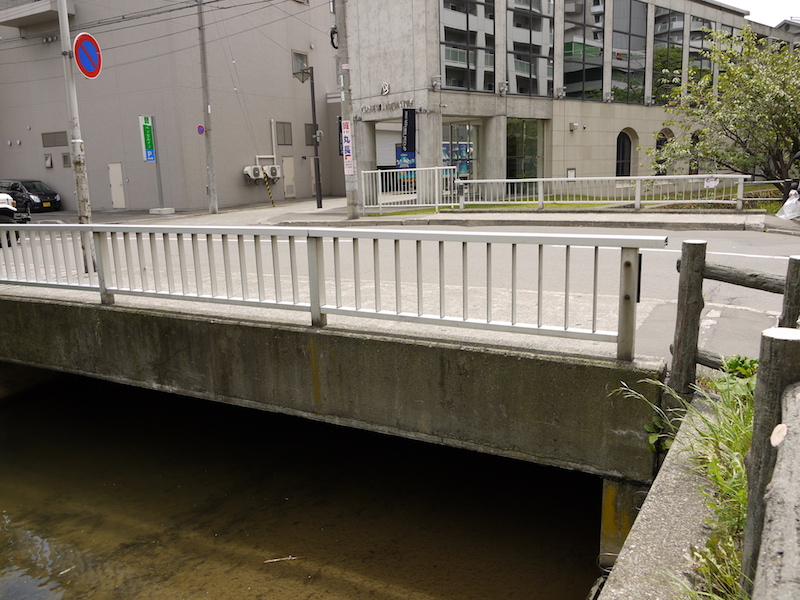 南八条橋(札幌市中央区) 終点左側から撮影した南八条橋