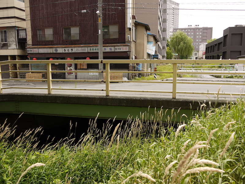 南七条橋(札幌市中央区) 終点左側から撮影した南7条線