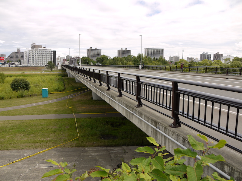 南大橋(札幌市中央区・豊平区) 起点左側から撮影した南大橋