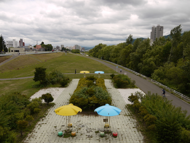 南大橋(札幌市中央区・豊平区) 橋からの眺望(上流側)(1)