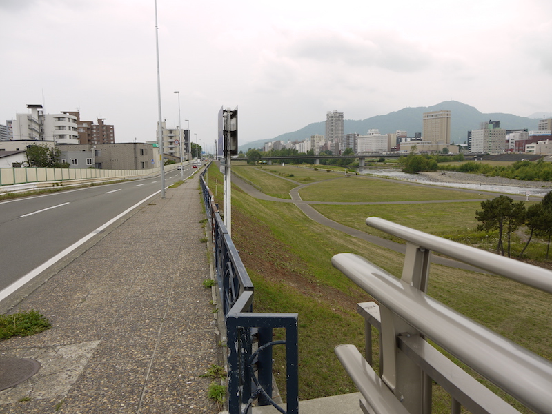 南七条大橋(札幌市中央区・豊平区) 橋からの眺望(上流側)(1)