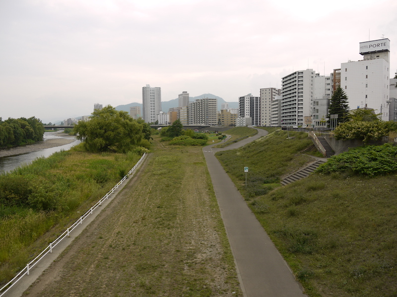 豊平橋(札幌市中央区・豊平区) 橋からの眺望(上流側)(7)
