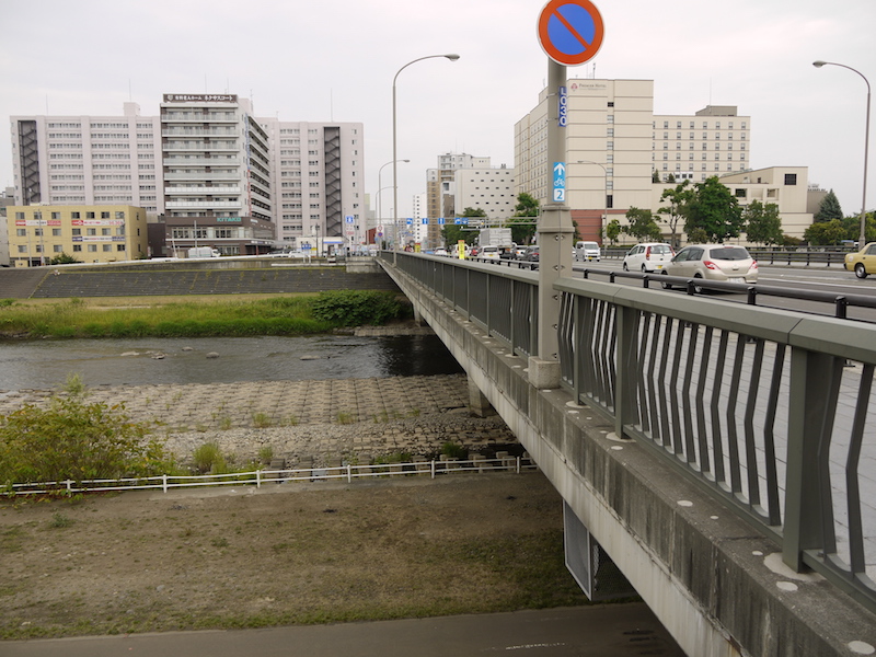 豊平橋(札幌市中央区・豊平区) 起点左側から撮影した豊平橋(1)