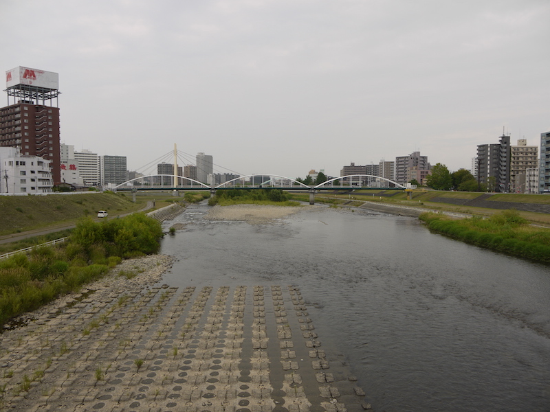 豊平橋(札幌市中央区・豊平区) 橋からの眺望(下流側)(4)