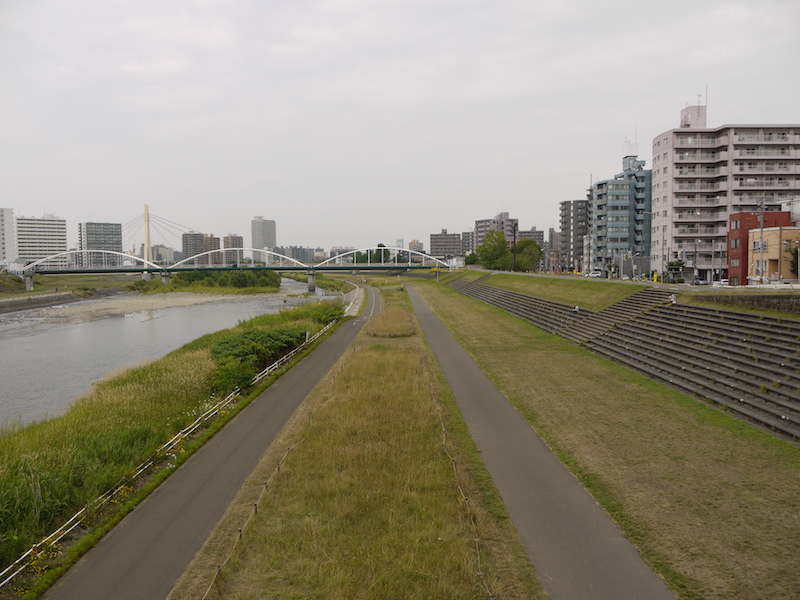 豊平橋(札幌市中央区・豊平区) 橋からの眺望(下流側)(9)