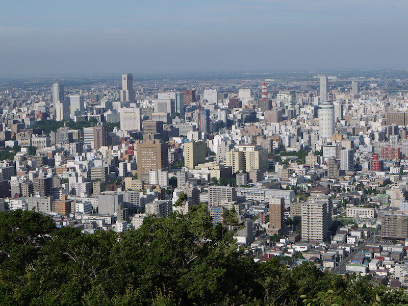 円山 山頂からの眺望 北海道札幌市中央区