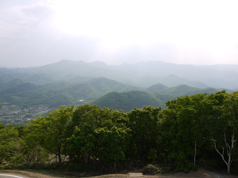 藻岩山 山頂からの眺望(南側) 北海道札幌市