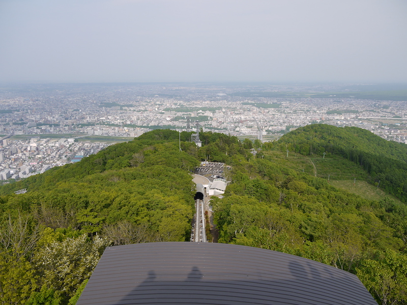 藻岩山 山頂からの眺望(東側) 北海道札幌市