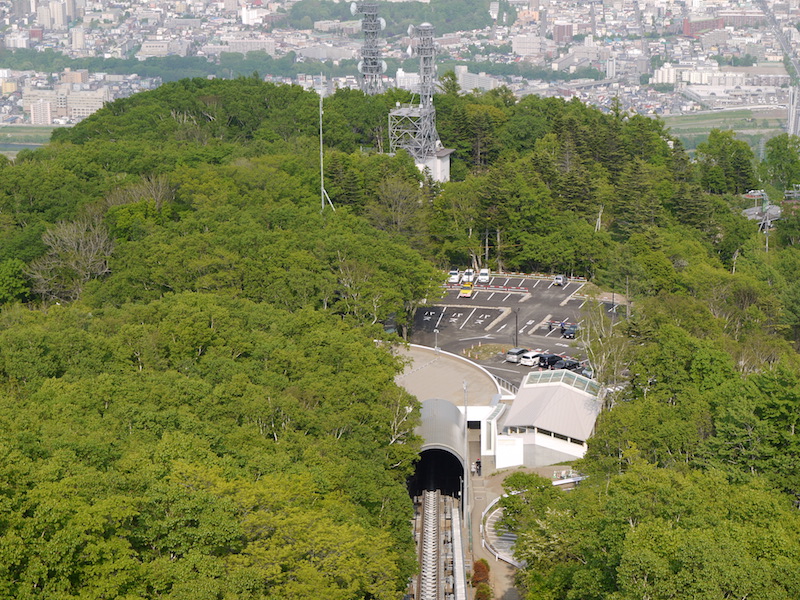 藻岩山 山頂からの眺望(東側) 北海道札幌市