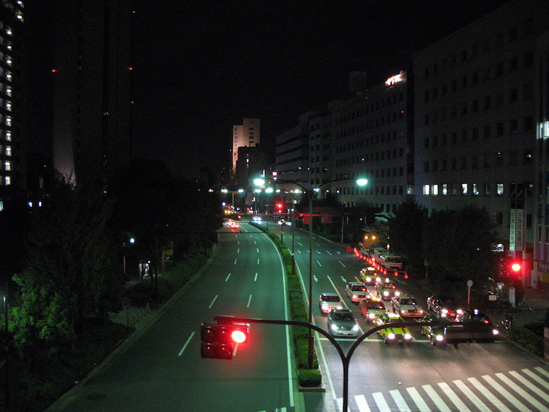 飯田橋 駅前歩道橋から撮影