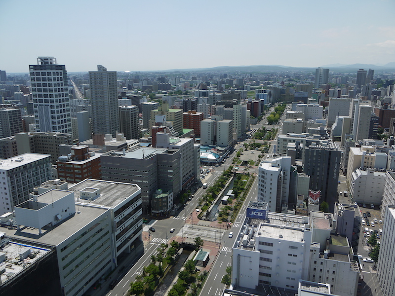 さっぽろテレビ塔 展望台からの眺望 南側(3) 札幌ドーム方面