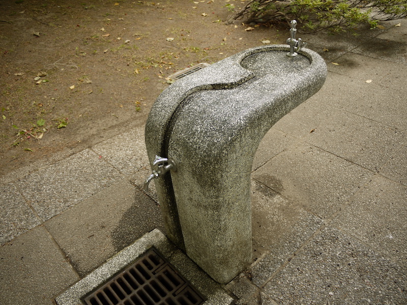 豊平橋南緑地(札幌市) 水飲み場