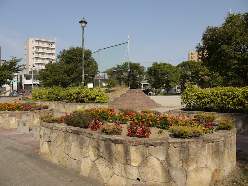 菊水のぎく公園(札幌市) 花壇