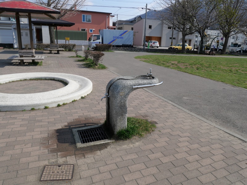 幌西自転車公園(札幌市) 水飲台